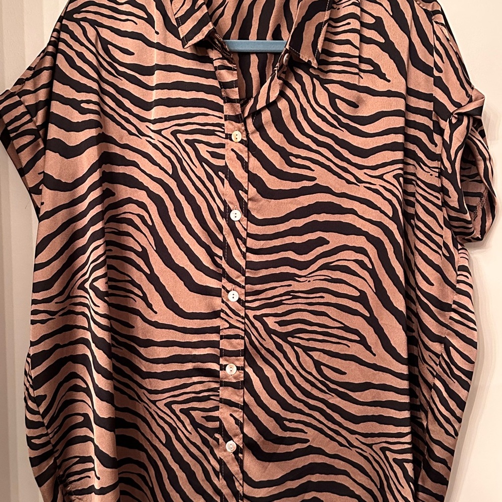 Wishlist Zebra Pattern Shirt